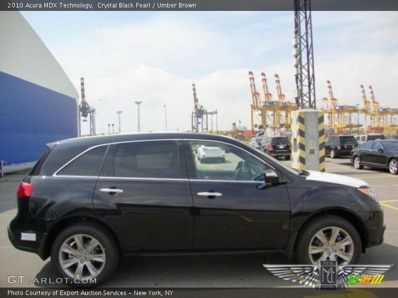 Crystal Black Pearl / Umber Brown 2010 Acura MDX Technology