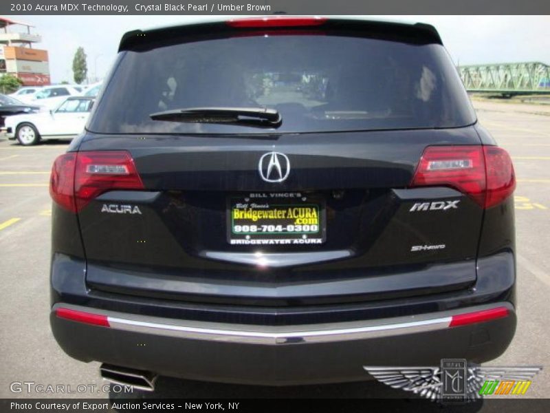 Crystal Black Pearl / Umber Brown 2010 Acura MDX Technology