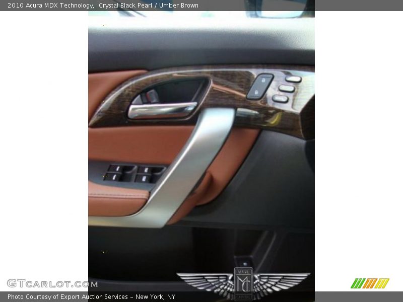 Crystal Black Pearl / Umber Brown 2010 Acura MDX Technology