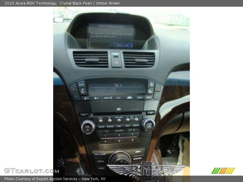 Crystal Black Pearl / Umber Brown 2010 Acura MDX Technology
