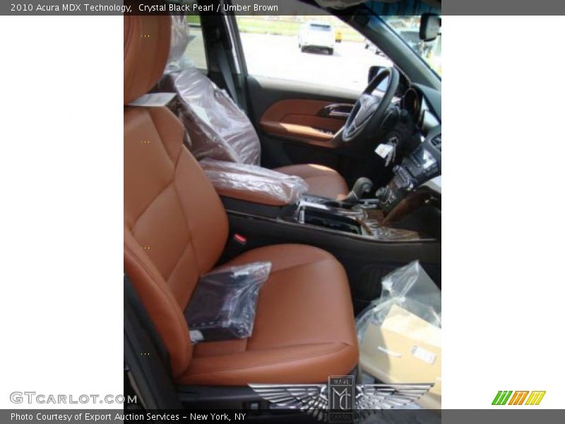 Crystal Black Pearl / Umber Brown 2010 Acura MDX Technology