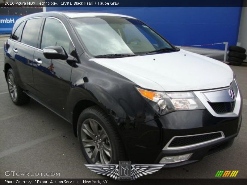 Crystal Black Pearl / Taupe Gray 2010 Acura MDX Technology