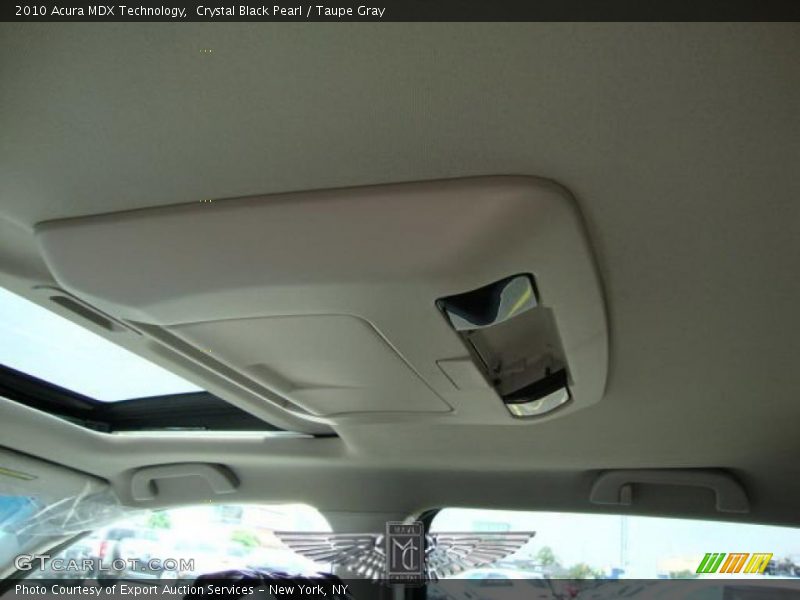 Crystal Black Pearl / Taupe Gray 2010 Acura MDX Technology