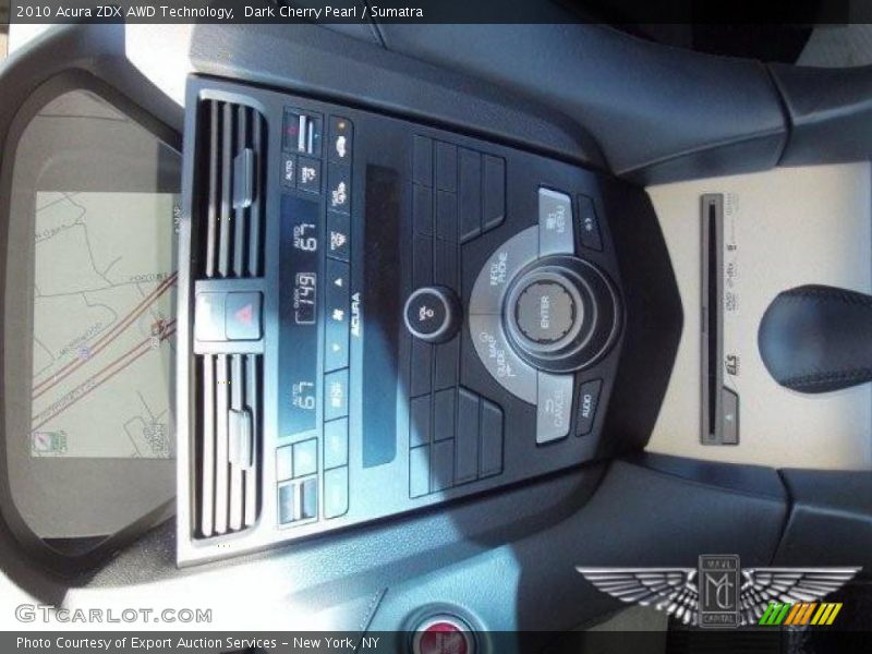 Dark Cherry Pearl / Sumatra 2010 Acura ZDX AWD Technology