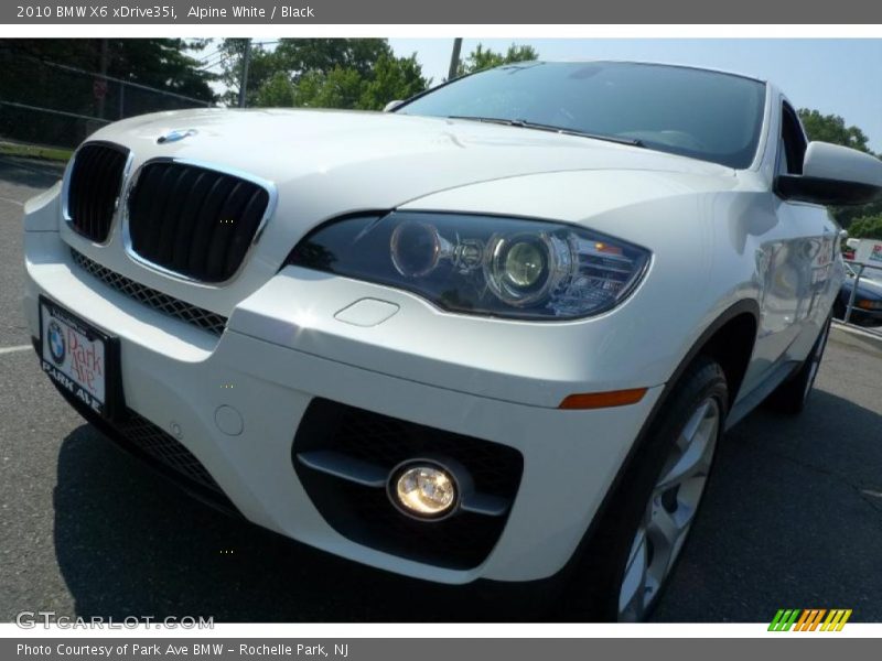 Alpine White / Black 2010 BMW X6 xDrive35i