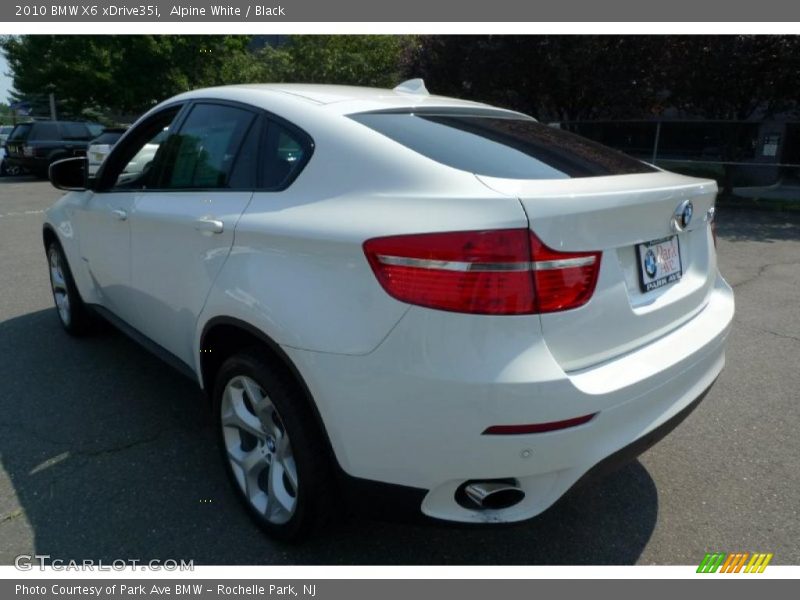 Alpine White / Black 2010 BMW X6 xDrive35i
