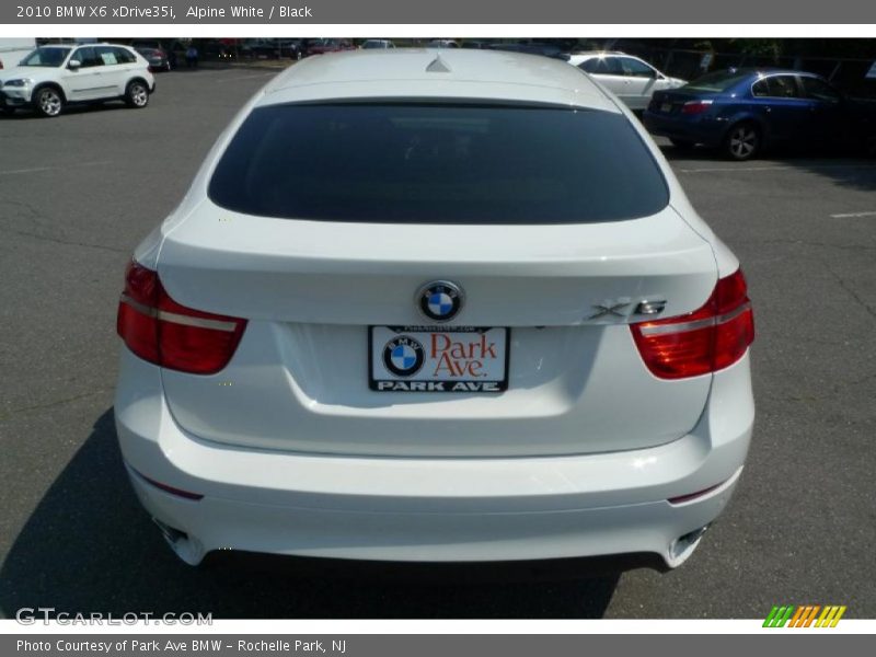 Alpine White / Black 2010 BMW X6 xDrive35i