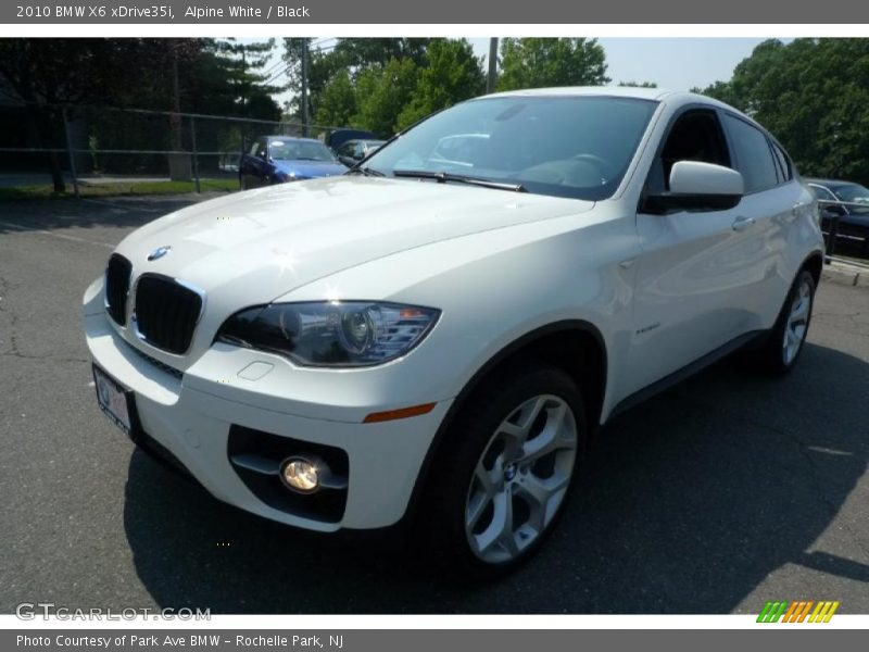 Alpine White / Black 2010 BMW X6 xDrive35i