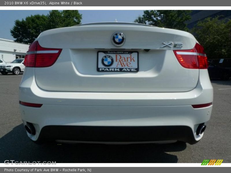 Alpine White / Black 2010 BMW X6 xDrive35i