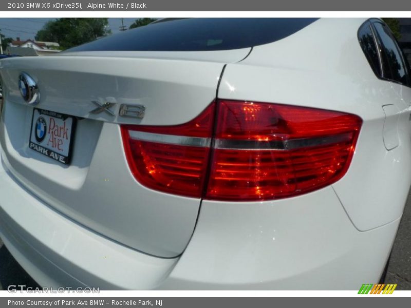 Alpine White / Black 2010 BMW X6 xDrive35i