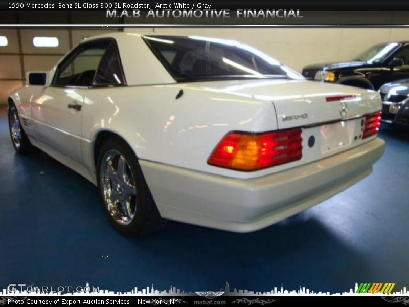 Arctic White / Gray 1990 Mercedes-Benz SL Class 300 SL Roadster