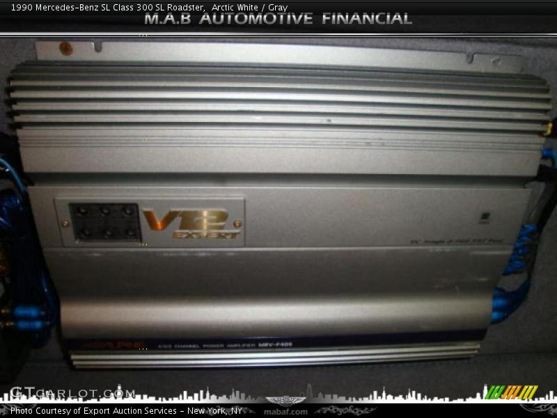 Arctic White / Gray 1990 Mercedes-Benz SL Class 300 SL Roadster