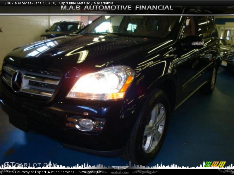 Capri Blue Metallic / Macadamia 2007 Mercedes-Benz GL 450