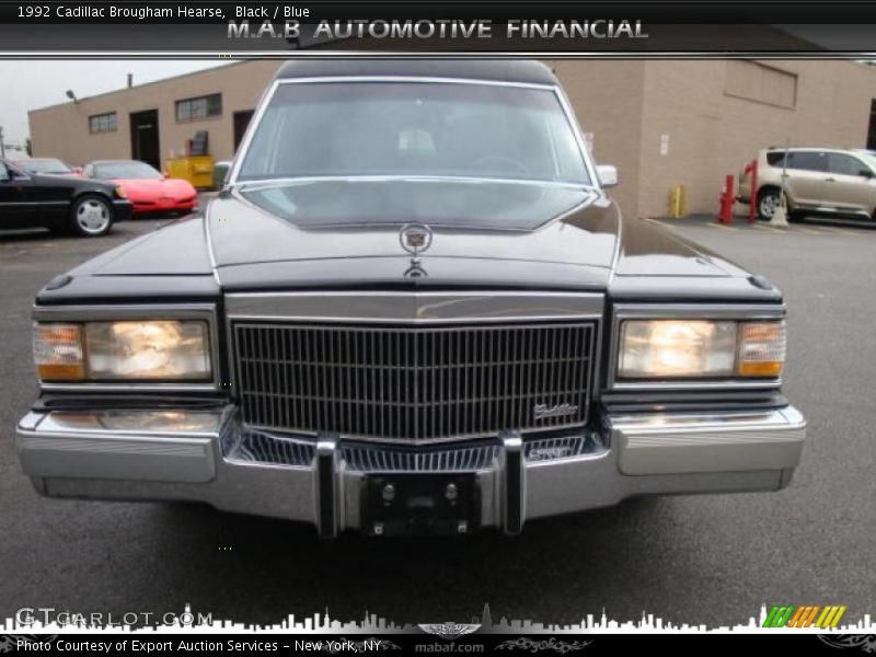 Black / Blue 1992 Cadillac Brougham Hearse