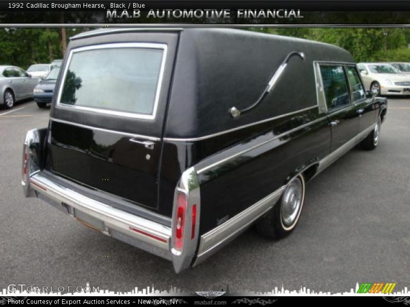 Black / Blue 1992 Cadillac Brougham Hearse