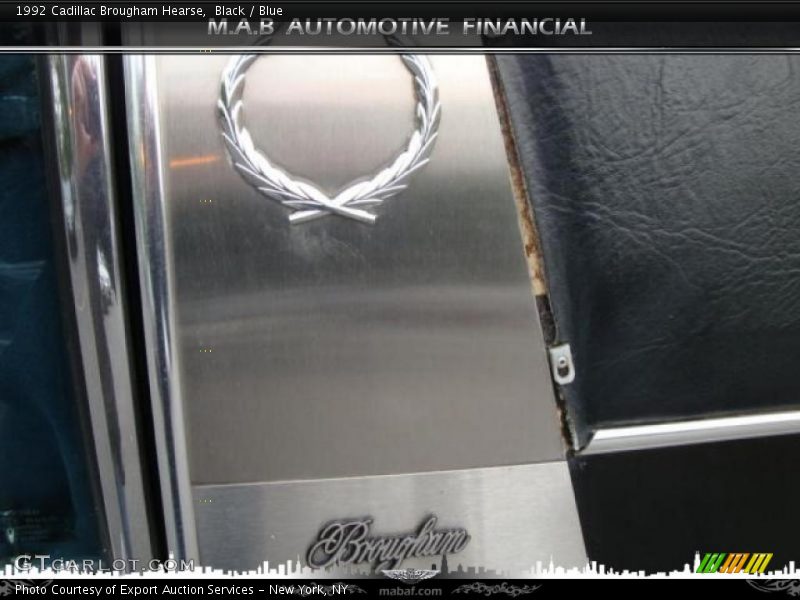 Black / Blue 1992 Cadillac Brougham Hearse