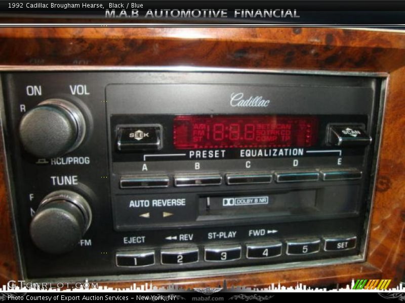 Black / Blue 1992 Cadillac Brougham Hearse