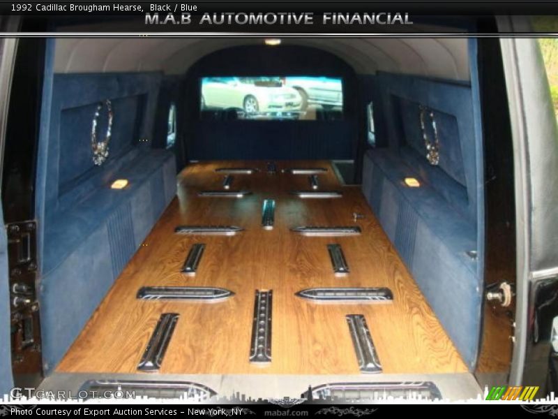 Black / Blue 1992 Cadillac Brougham Hearse