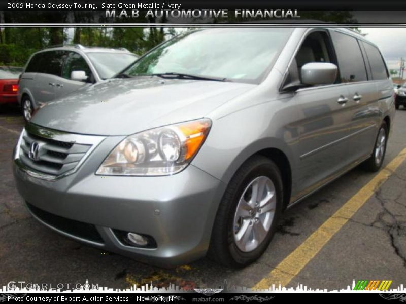 Slate Green Metallic / Ivory 2009 Honda Odyssey Touring