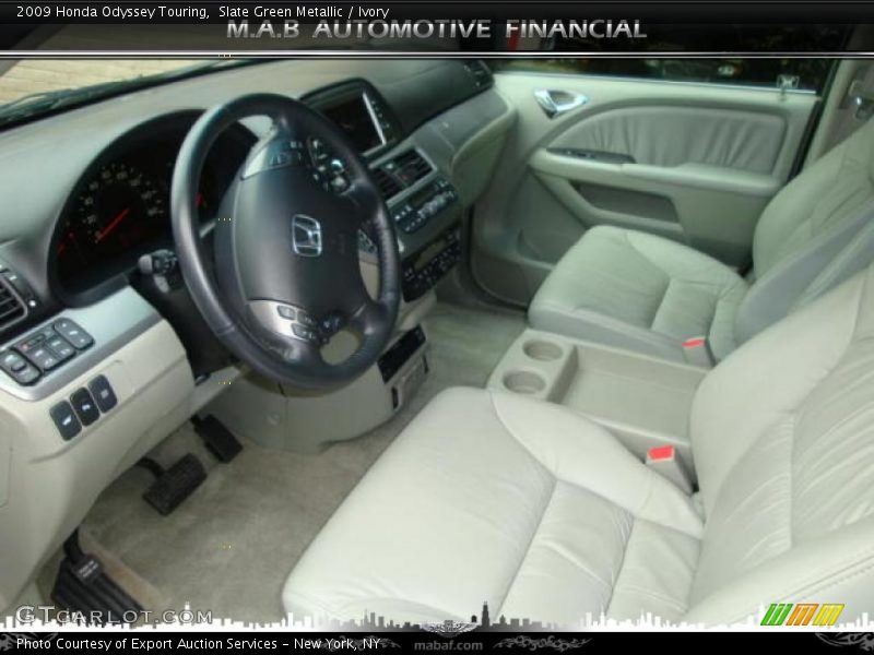 Slate Green Metallic / Ivory 2009 Honda Odyssey Touring