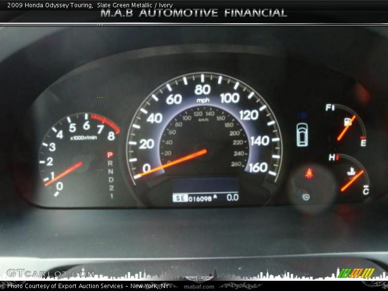 Slate Green Metallic / Ivory 2009 Honda Odyssey Touring