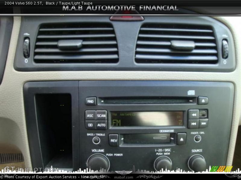 Black / Taupe/Light Taupe 2004 Volvo S60 2.5T