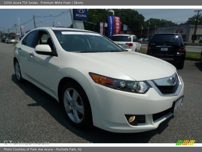 Premium White Pearl / Ebony 2009 Acura TSX Sedan