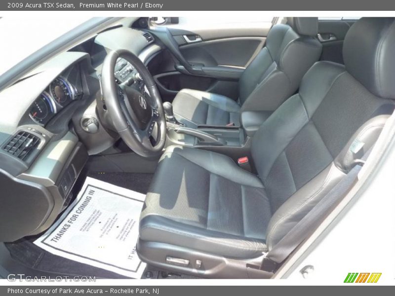 Premium White Pearl / Ebony 2009 Acura TSX Sedan