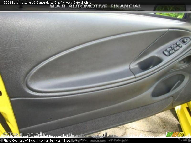 Zinc Yellow / Oxford White 2002 Ford Mustang V6 Convertible