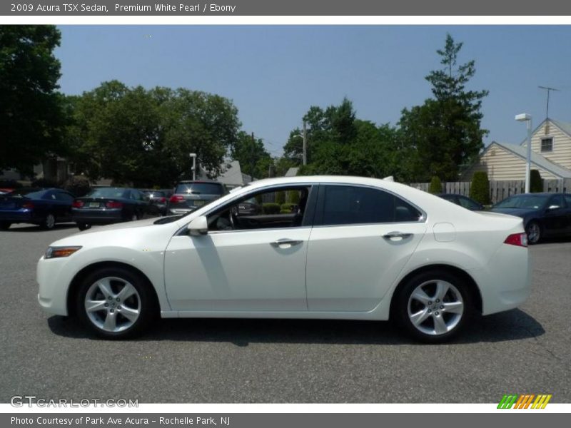 Premium White Pearl / Ebony 2009 Acura TSX Sedan