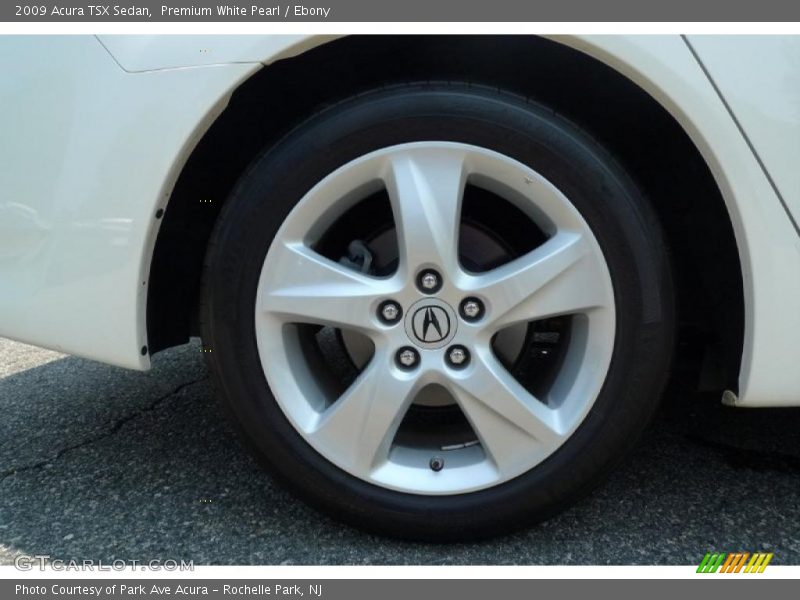 Premium White Pearl / Ebony 2009 Acura TSX Sedan