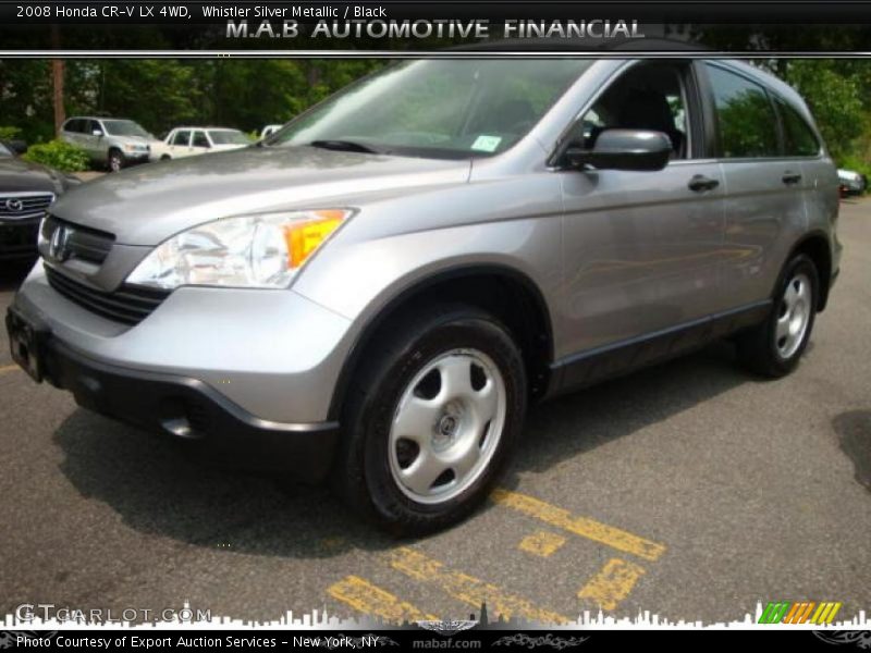 Whistler Silver Metallic / Black 2008 Honda CR-V LX 4WD