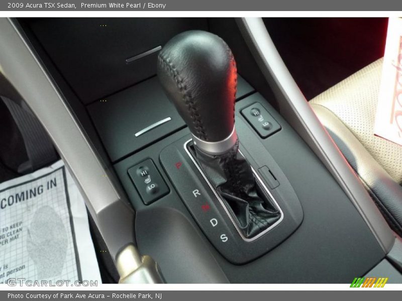 Premium White Pearl / Ebony 2009 Acura TSX Sedan
