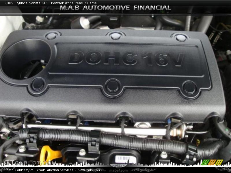 Powder White Pearl / Camel 2009 Hyundai Sonata GLS