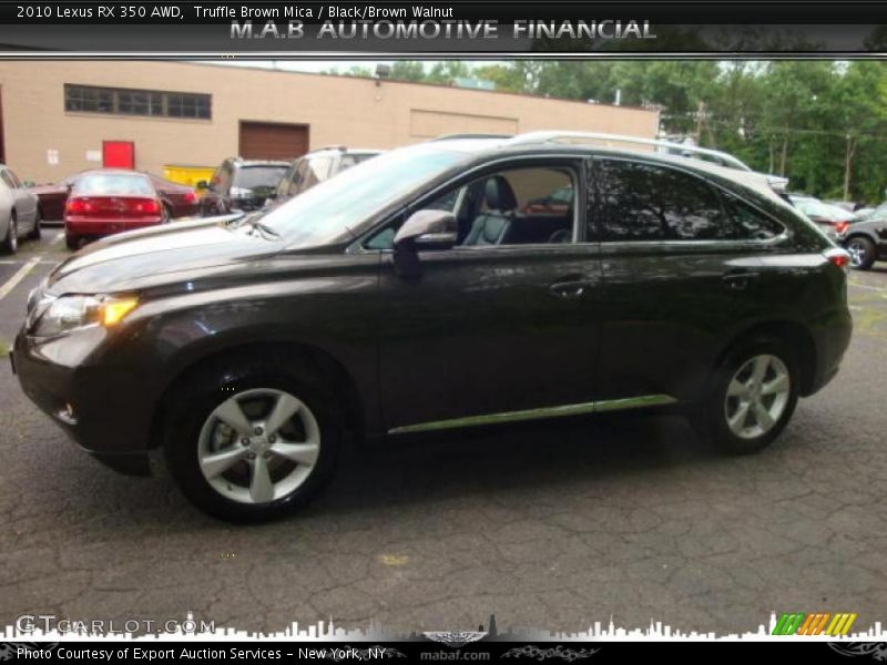 Truffle Brown Mica / Black/Brown Walnut 2010 Lexus RX 350 AWD