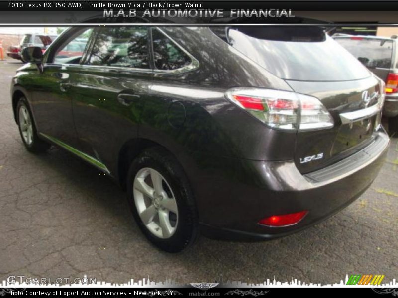 Truffle Brown Mica / Black/Brown Walnut 2010 Lexus RX 350 AWD