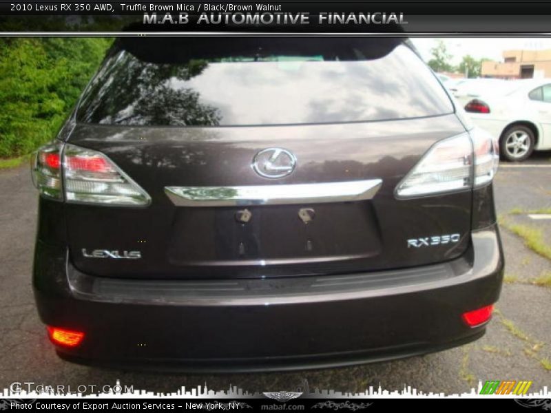 Truffle Brown Mica / Black/Brown Walnut 2010 Lexus RX 350 AWD