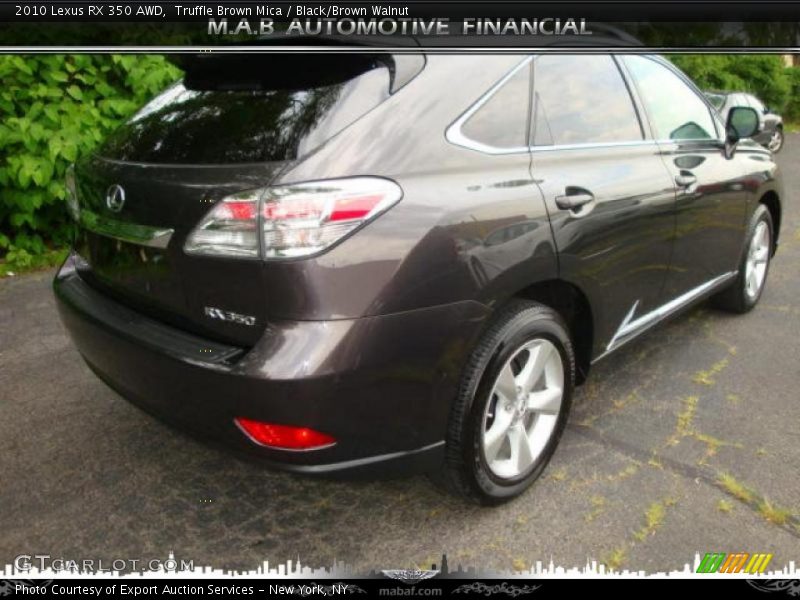 Truffle Brown Mica / Black/Brown Walnut 2010 Lexus RX 350 AWD