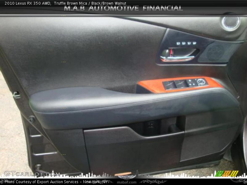 Truffle Brown Mica / Black/Brown Walnut 2010 Lexus RX 350 AWD