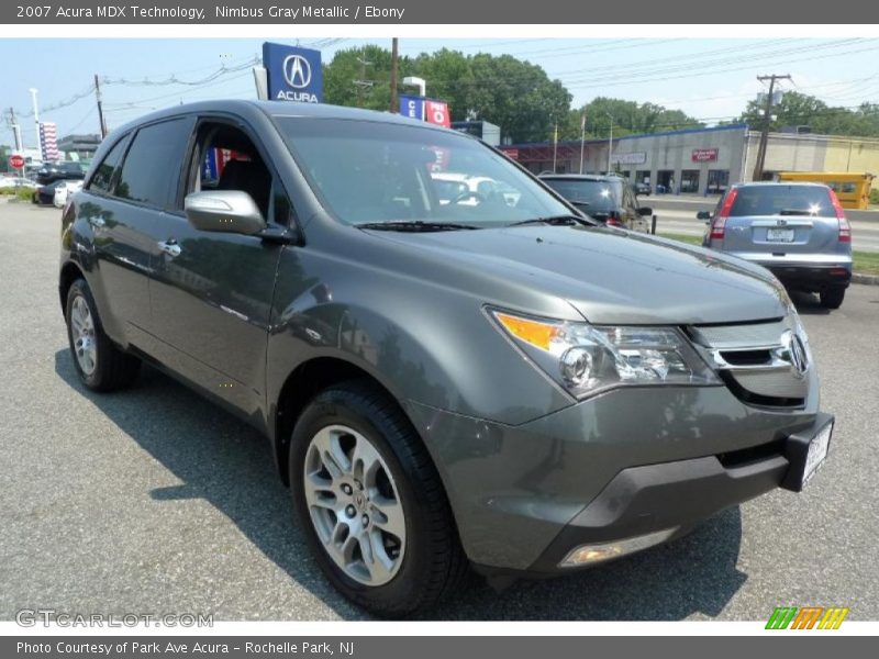 Nimbus Gray Metallic / Ebony 2007 Acura MDX Technology
