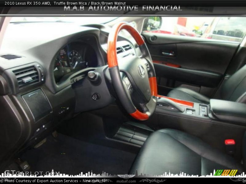 Truffle Brown Mica / Black/Brown Walnut 2010 Lexus RX 350 AWD