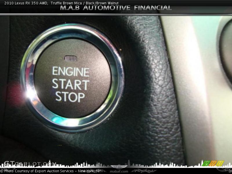 Truffle Brown Mica / Black/Brown Walnut 2010 Lexus RX 350 AWD