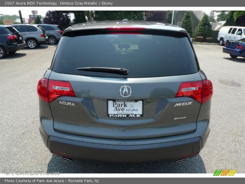 Nimbus Gray Metallic / Ebony 2007 Acura MDX Technology