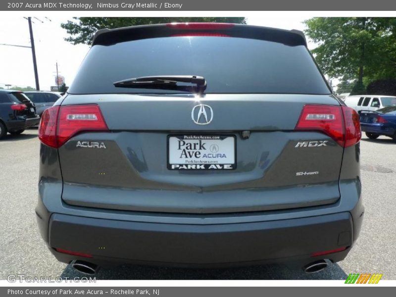 Nimbus Gray Metallic / Ebony 2007 Acura MDX Technology