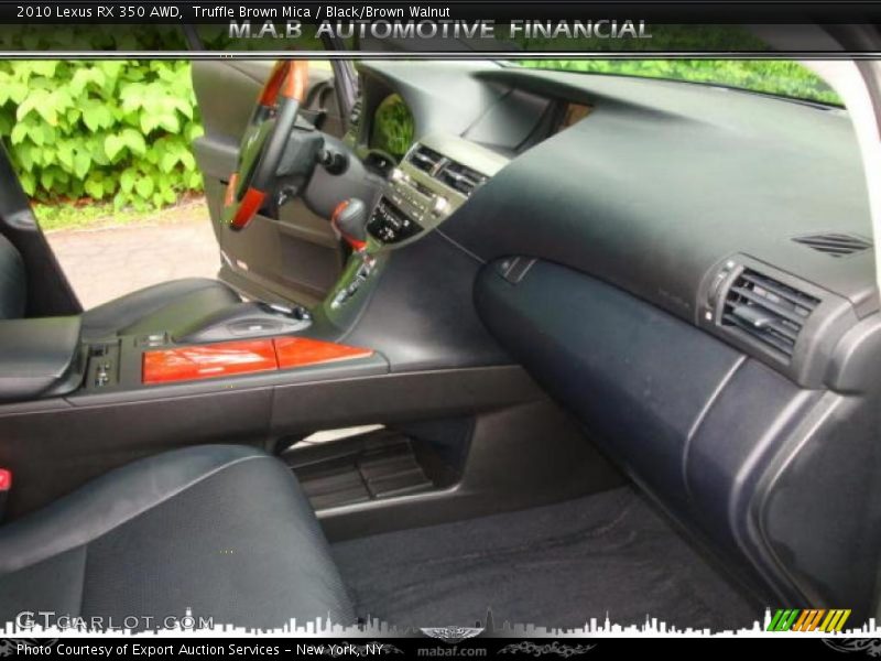 Truffle Brown Mica / Black/Brown Walnut 2010 Lexus RX 350 AWD