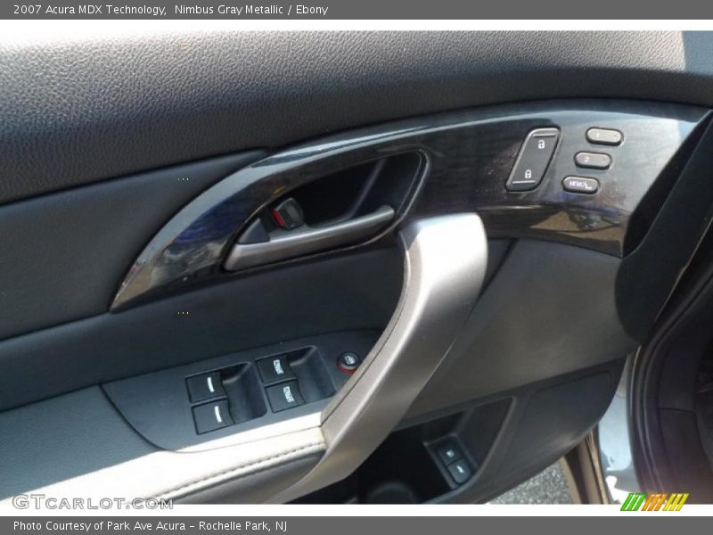 Nimbus Gray Metallic / Ebony 2007 Acura MDX Technology