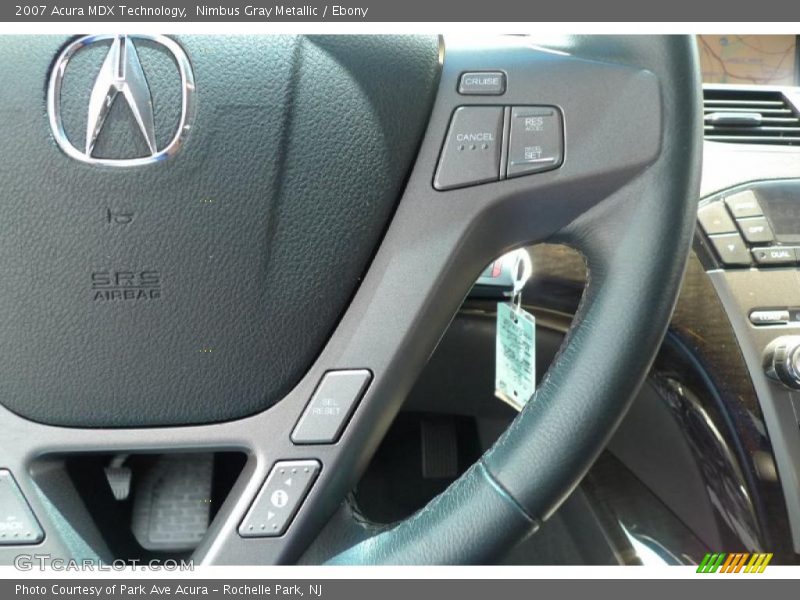 Nimbus Gray Metallic / Ebony 2007 Acura MDX Technology