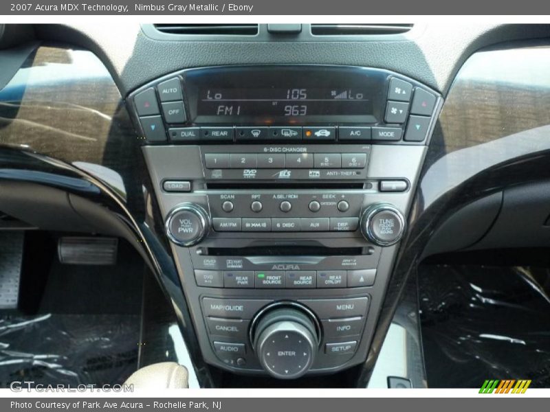 Nimbus Gray Metallic / Ebony 2007 Acura MDX Technology