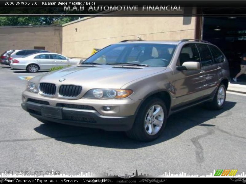 Kalahari Beige Metallic / Beige 2006 BMW X5 3.0i