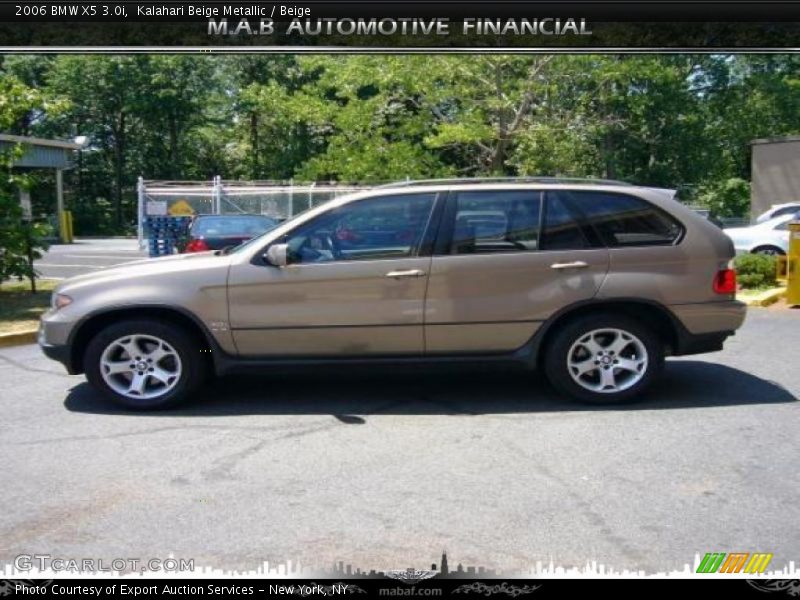 Kalahari Beige Metallic / Beige 2006 BMW X5 3.0i